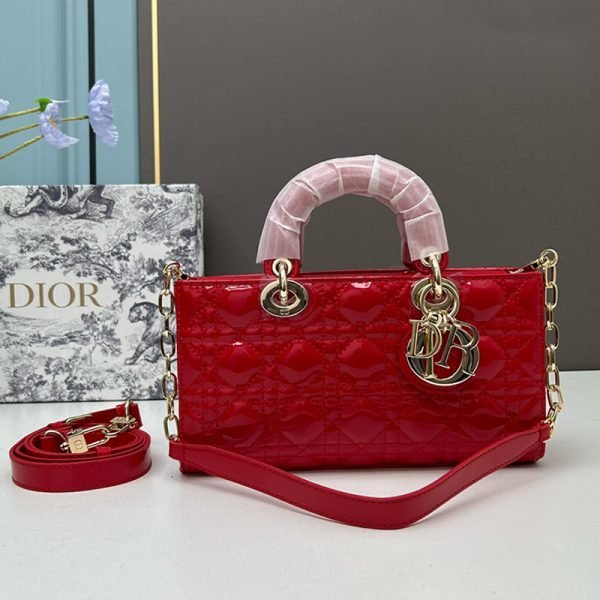 Dior Saddle Bag Ultramatte Calfskin Cherry